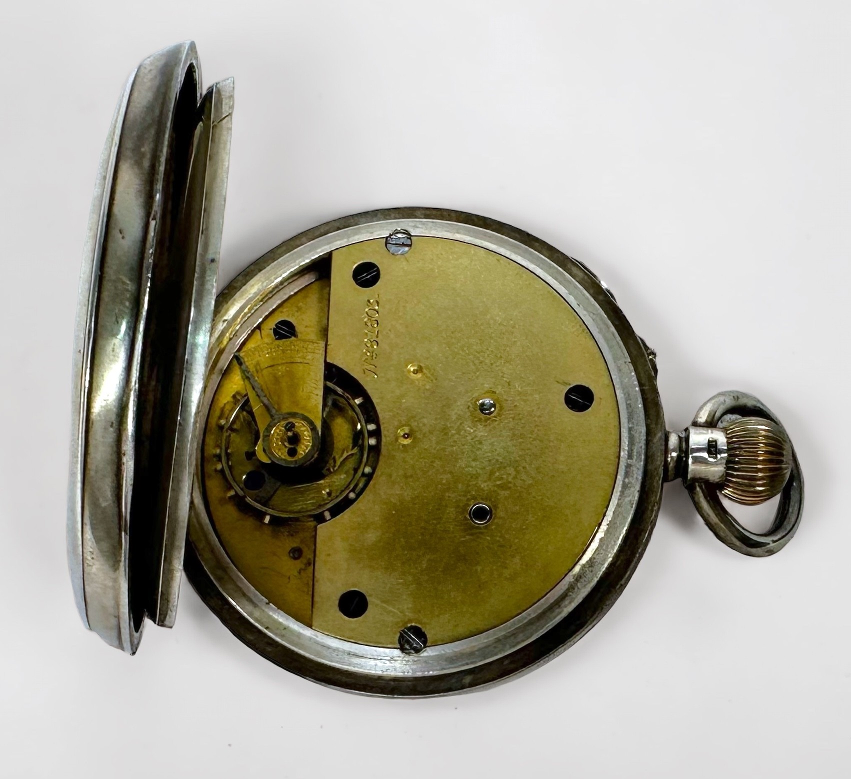 A late 19th century silver-cased open-face pocket watch, the white enamel dial with Roman numerals - Image 3 of 5