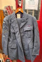 A RAF Chief Technician's No.1 Dress Uniform of jacket and trousers, H. Edgard & Sons, size 44 Long