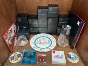 A quantity of assorted boxed Official London 2012 Olympic glassware and ceramics, comprising,