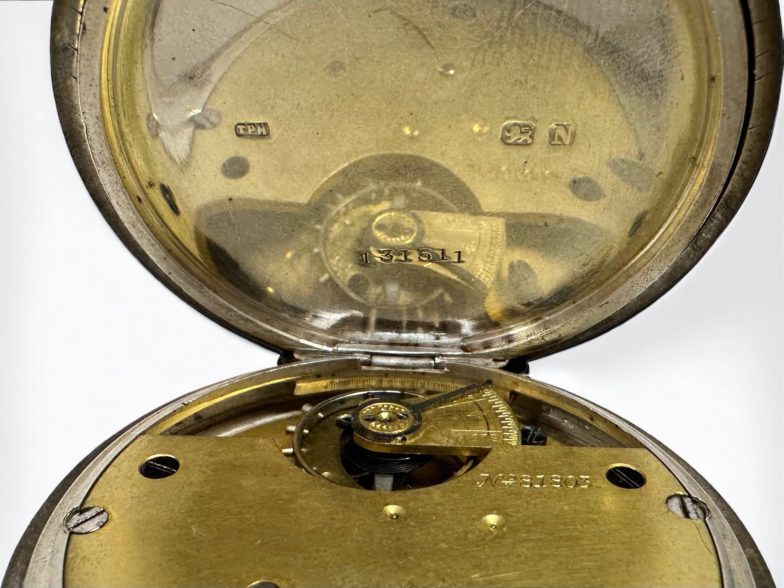 A late 19th century silver-cased open-face pocket watch, the white enamel dial with Roman numerals - Image 4 of 5