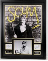 Scum (1979), a framed montage depicting a print after the iconic movie poster, featuring a