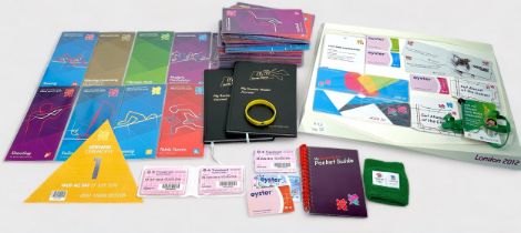 A large collection of assorted London 2012 Olympic Games ephemera, comprising, a collection of