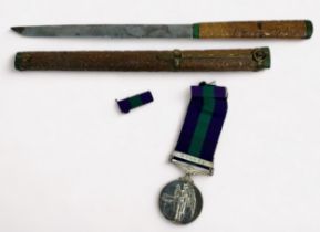 A ERII General Service Medal with Malaya clasp to 2773553 AC1 B.O. Edgeworth RAF, in box as