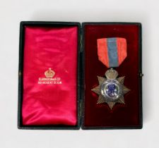 Edward VII Imperial Service Medal, engraved verso Richard J. Morgan, by Elkington & Co, in gilt-