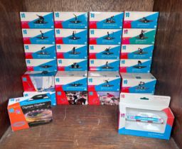 A complete collection of thirty Corgi London 2012 Olympic Sports figurines, boxed, together with,