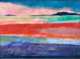 Valerie Irving (20th century British), 'Summer Night,' signed, large pastel on paper, 107x148cm,