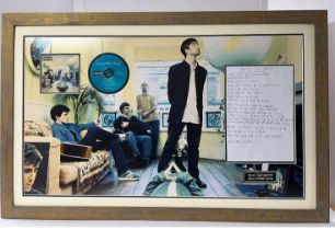 Original handwritten lyrics for ‘Bring It On Down’ by Noel Gallagher for Oasis album ‘Definitely