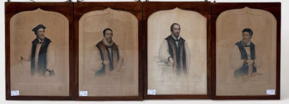 Four 19th century coloured engravings of four 'Martyrs' who suffered Martyrdom for their