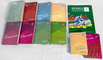 An assortment of London 2012 Olympic Athlete and Media guides, handbooks and ephemera, comprising,