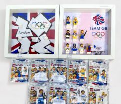 A full set of nine London 2012 Olympics 'Team GB' Lego Minifigures, all remain factory sealed,