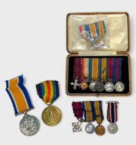 WW1 pair of Great War Medal and Victory Medal to 33576 Pte F.C. Bilson East Surrey Regiment,