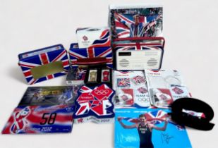 A collection of assorted London 2012 Team GB memorabilia, comprising, Sir Andy Murray and Alistair