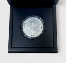 The Royal Mint Official London 2012 UK 5oz Silver Coin. Queen Elizabeth II, The Official London 2012