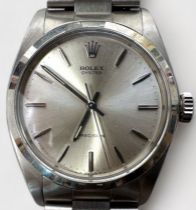 A gents stainless steel Rolex Oyster Precision wristwatch, C.1967, ref. 6426, the silvered dial with