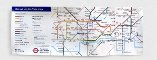 A collection of various London Underground Car Line Diagrams / Maps, unused adhesives, produced by