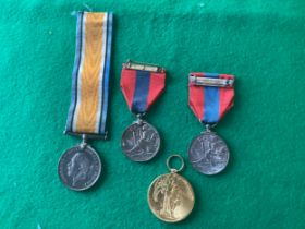 Four silver medals awarded to F.R. Spanner (211537), R.E., all engraved. The FE stands for Frederick