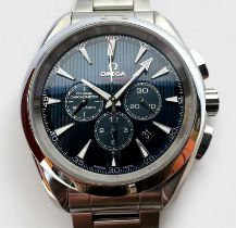 A gents Omega Seamaster Aqua Terra London 2012 Olympic Wristwatch, limited edition stainless