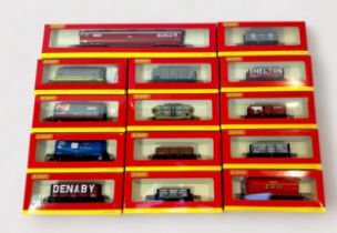 Fourteen various boxed Hornby ‘OO’ gauge rolling stock wagons and tankers, to include, R6543 Murdock