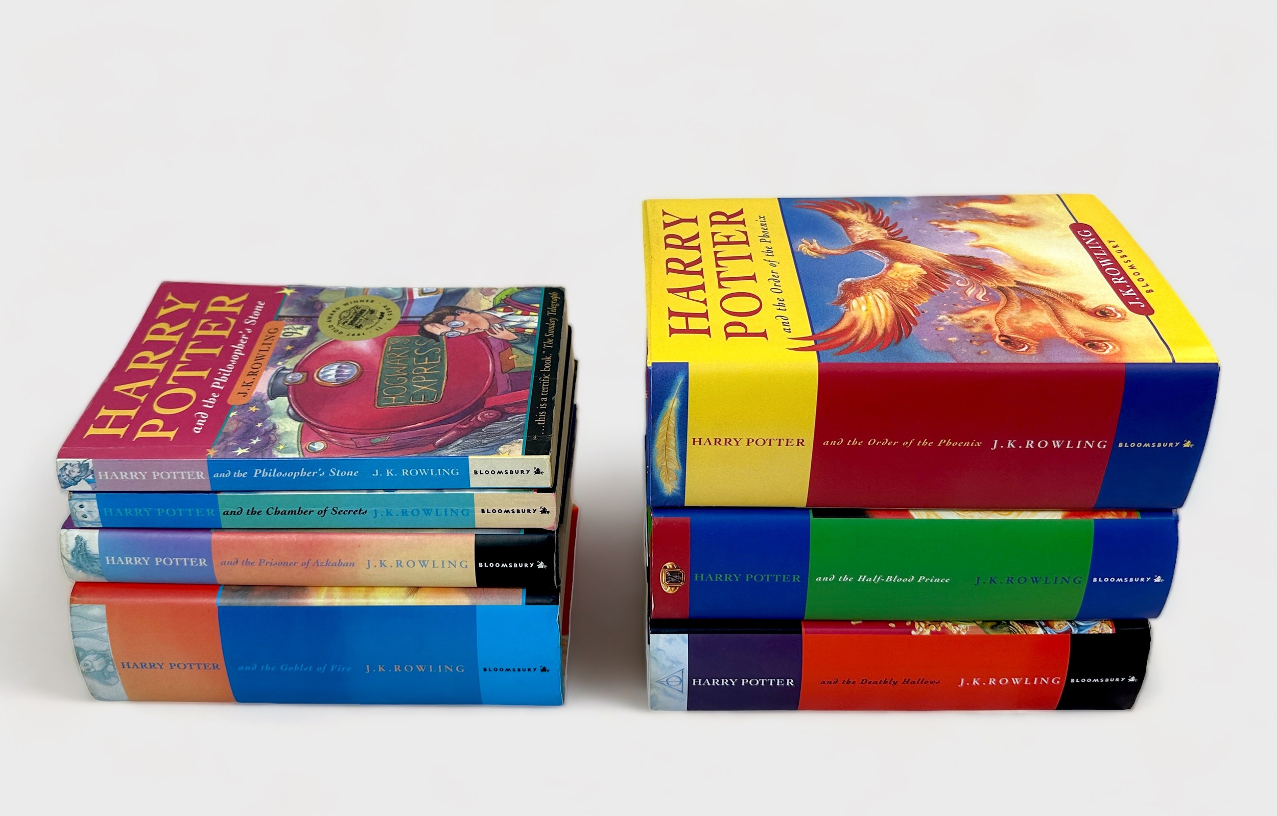 Seven Harry Potter books, including four first editions; Goblet of Fire, Order of the Phoenix, - Image 2 of 3