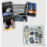 Three various volumes related to space exploration, including Buzz Aldrin, ‘Magnificent Desolation