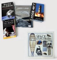 Three various volumes related to space exploration, including Buzz Aldrin, ‘Magnificent Desolation