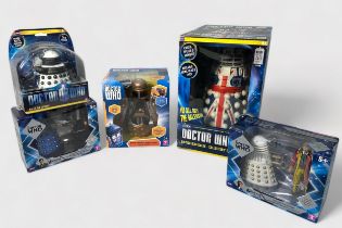 Five various Doctor Who collectable figure sets, comprising, British Icon Dalek - Collector’s