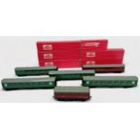 Six various boxed Hornby-Dublo rolling stock, coaches, etc., comprising, 4250 (Export) S.R. Electric