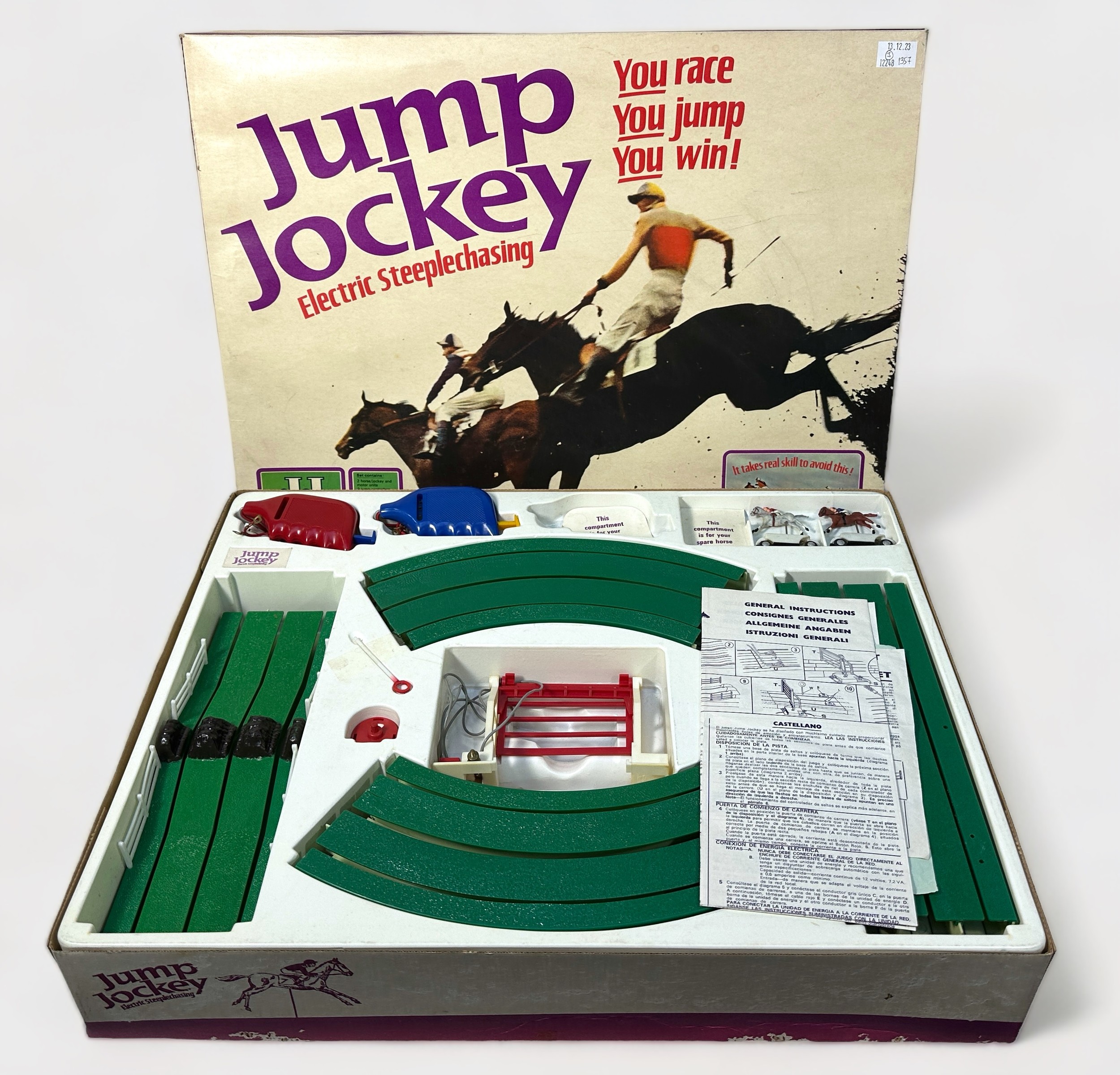 Three various boxed vintage games, comprising, Tri-ang Jump Jockey 100 - Electric Steeplechasing, - Image 2 of 2
