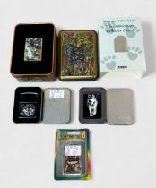 A Zippo ‘Mysteries of the Forest’ lighter, 10th anniversary collector edition, depicting Jaguar