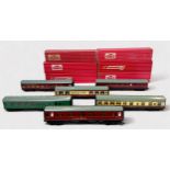 Twelve various boxed Hornby-Dublo rolling stock, corridor coaches, restaurant cars, brake vans,