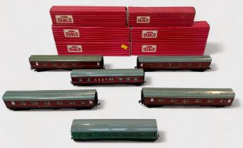 Ten various boxed Hornby-Dublo rolling stock, coaches and sleeping cars, etc., to include, 4026 S.R.