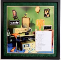 Original handwritten lyrics for ‘Shakermaker’ by Noel Gallagher for Oasis album ‘Definitely