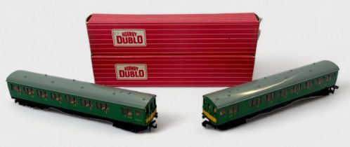 Two boxed Hornby-Dublo 4150 S.R. Electric Driving Trailer Coaches, housed in original boxes