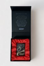 A Zippo 80th Anniversary lighter, 2012 limited edition collectible, polished chrome with embossed