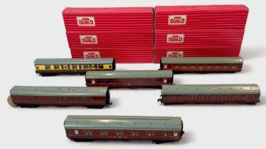 Ten various boxed Hornby-Dublo rolling stock, coaches and sleeping cars, etc., to include, 4049 B.R.