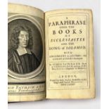 Symon Patrick (1626 – 1707) ‘A paraphrase upon the books of Ecclesiastes and the Song of Solomon’,