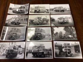 28 boxes containing hundreds of photos of buses around the UK, many of which are of the Portsmouth
