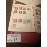 Stamps: Two small albums - but vintage book to 180