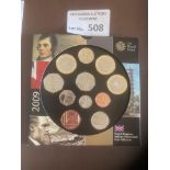 Coins : GB 2009 Royal Mint uncirculated coin set i