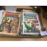 Comics : Marvel cllxn & Spiderman in banana box Uk