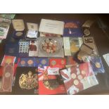 Coins : Case of GB various sets - year sets inc 20