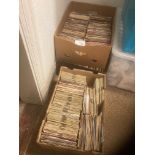 Records : 1000+ 7" singles in 3 big banana boxes -