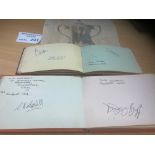 Football : Autograpg books x 2 late 60s/70s mostly