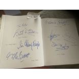 Collectables : Autographs - Hardback book of signa