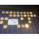 Coins : Nice case of coins inc British several ite