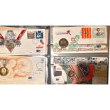 Stamps : Great Britain Coin Covers Various with 5