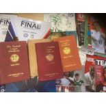 Football : Programmes Cup Finals, Intls, Euro Fina