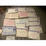 Football : Ipswich Town collection of tickets 1980