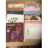 Records : Box of albums inc Dury, Lauper, Folk, va