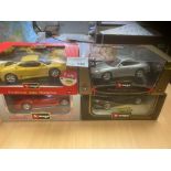 Diecast : 1:18 scale burage boxed models in Ferrar